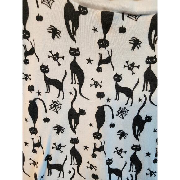 Lite Wear SZ XL Halloween Mid Century Black Cat T-Shirt Women's - Picture 4 of 8